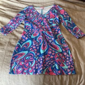 Lilly Pulitzer 3/4 Sleeve Fitted Dress